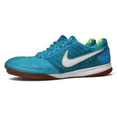 Nike FC247 Gato II Current Blue Lime Men's US 13 Futsal Shoes 580453-413 Rare