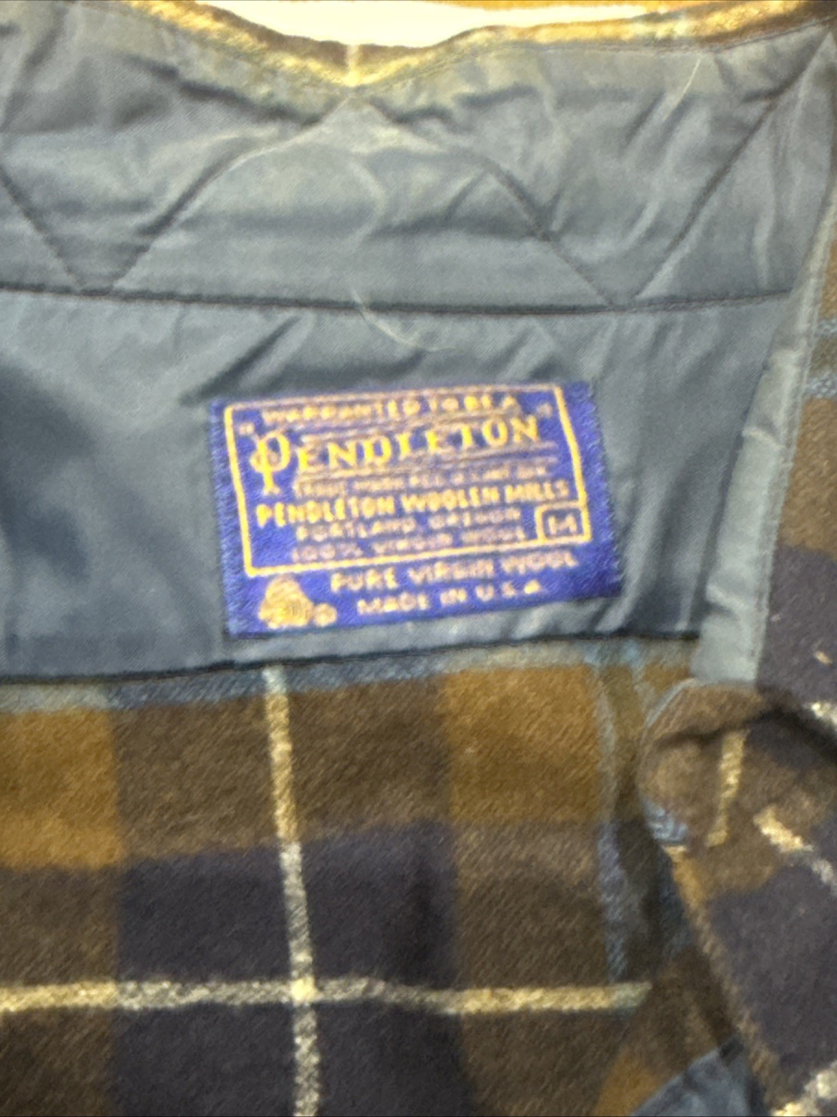 Vintage Pendleton Wool Flannel Button Down Shirt.… - image 2