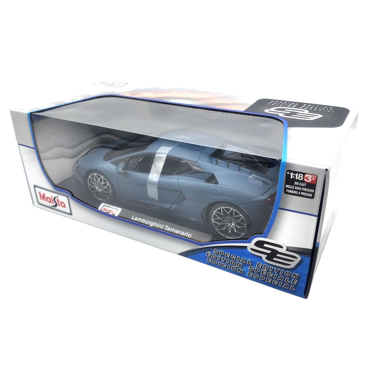 Maisto Lamborghini 3台セット Maisto Lamborghini Temerario Blue Kids Model Diecast Toy Sport