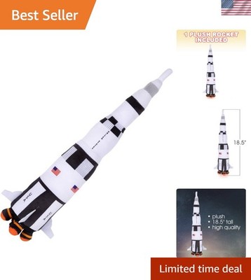 18.5 Inch Space Shuttle Stuffed Toy - Ideal for Nursery Décor & Playtime Fun