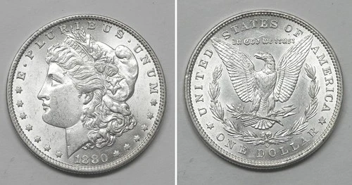 X7446  1880-O Morgan Dollar, BU