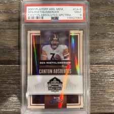 2007 Playoff Absolute Memorabilia Canton Absolute Ben Roethlisberger #CA-5 PSA 9