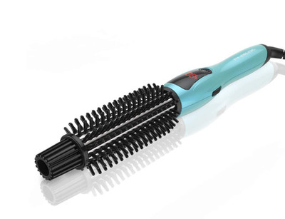 1'' Dual Voltage Ceramic Curling Iron, Ionic Hot Brush for Long Hair