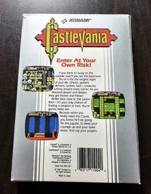 Castlevania Nintendo NES Konami CIB, Booklet, Complete in Box, 1987