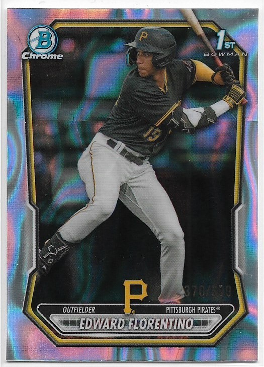 2026 Bowman Chrome Edward Florentino #BCP-82 1st Lava Refractor #'d /399 Pirates