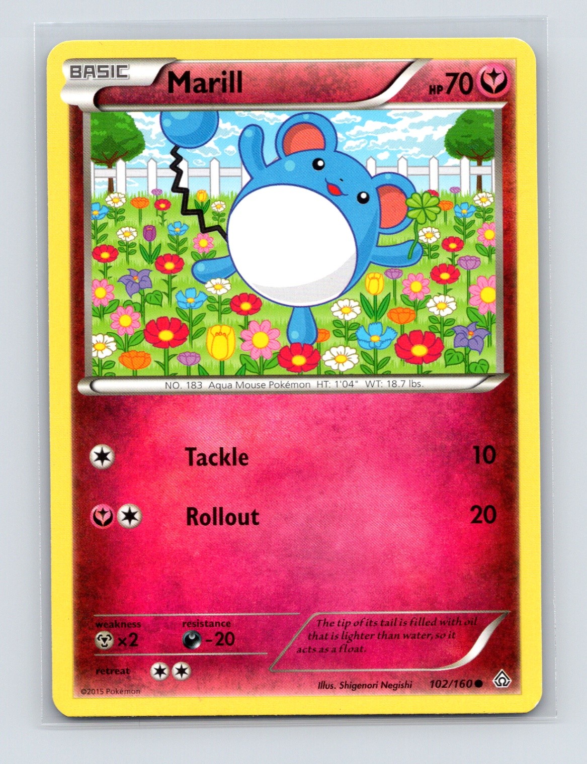 Pokémon TCG Marill 102/160 XY - Primal Clash Normal LP