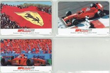 TESSERE TELEFONICHE 1999 TELECOM ITALIA E FERRARI 3 SCHEDE NUOVE