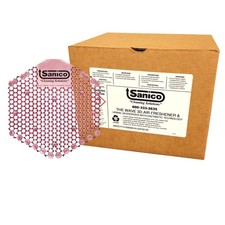 Sanico Spiced Apple 30-Day Air Freshener Urinal Deodorizer Enzyme Screen 10/bx