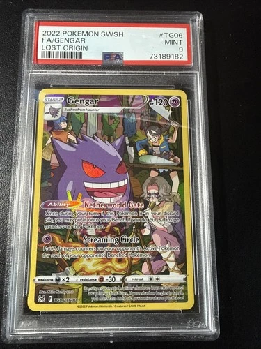 Pokémon TCG Gengar SWSH241 Lost Origin Trainer Gallery Holo PSA 9 MINT