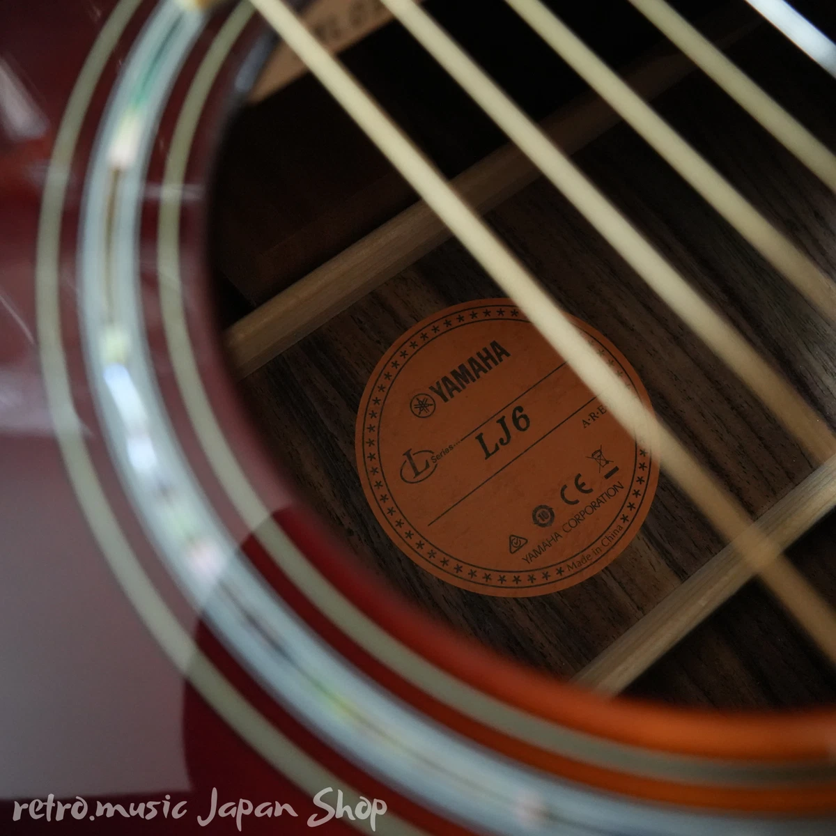 Guitarra Eléctrica Acústica Yamaha LJ6 ARE BS Brown Sunburst Medium Jumbo LJ6ARE
