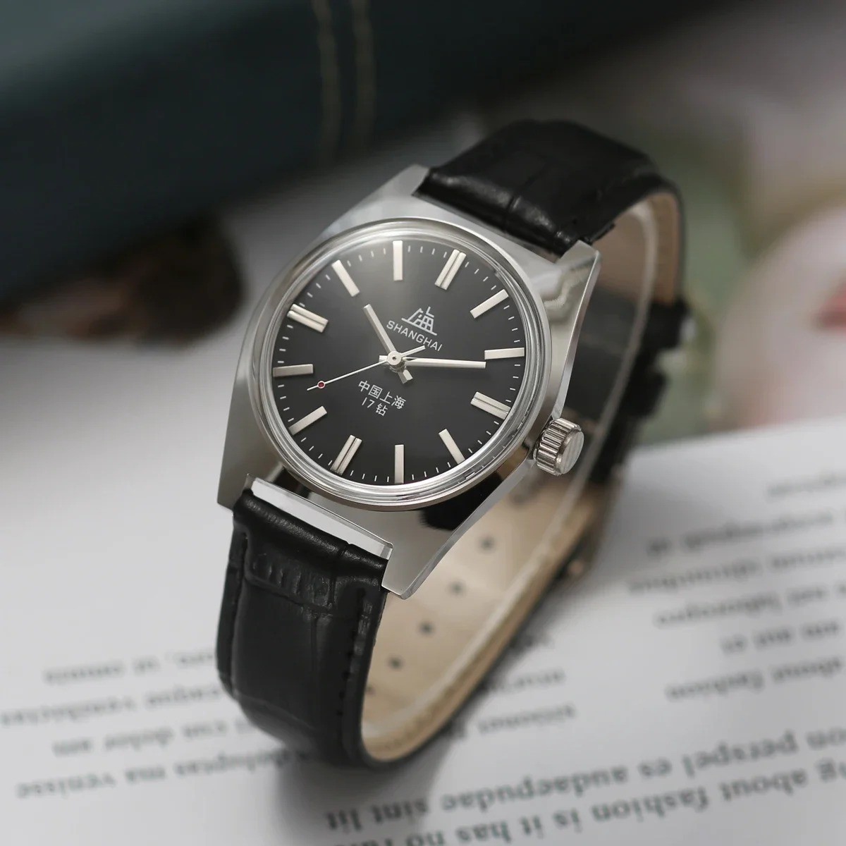 Hand-Wind Mechanical Watch 36MM,Bauhaus Design Stainless Steel Waterproof Unisex