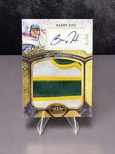 2025 Topps Tier One #APP-BZ Barry Zito Auto Patch Auto Holo Gold #/10