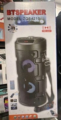 BTSPEAKER ZQS4210 Super Bass Wireless Bluetooth Speaker 12W FM Tube-Shaped