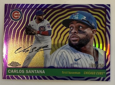 2025 Topps Chrome Platinum Anniversary Carlos Santana Purple Vibrations /250 #93