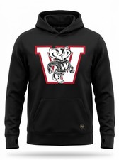 47 Brand Forward Wisconsin Badgers Bucky Hoodie Mens S Charcoal NCAA