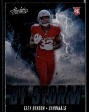Trey Benson 2024 Panini Absolute #BS-TBN By Storm Arizona Cardinals