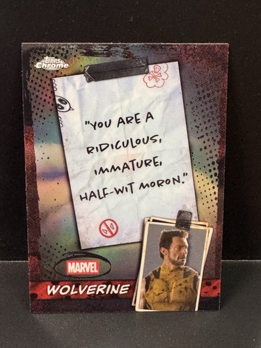 Wolverine 2025 Topps Chrome Marvel Studios Deadpool And Wolverine Insert WM-02