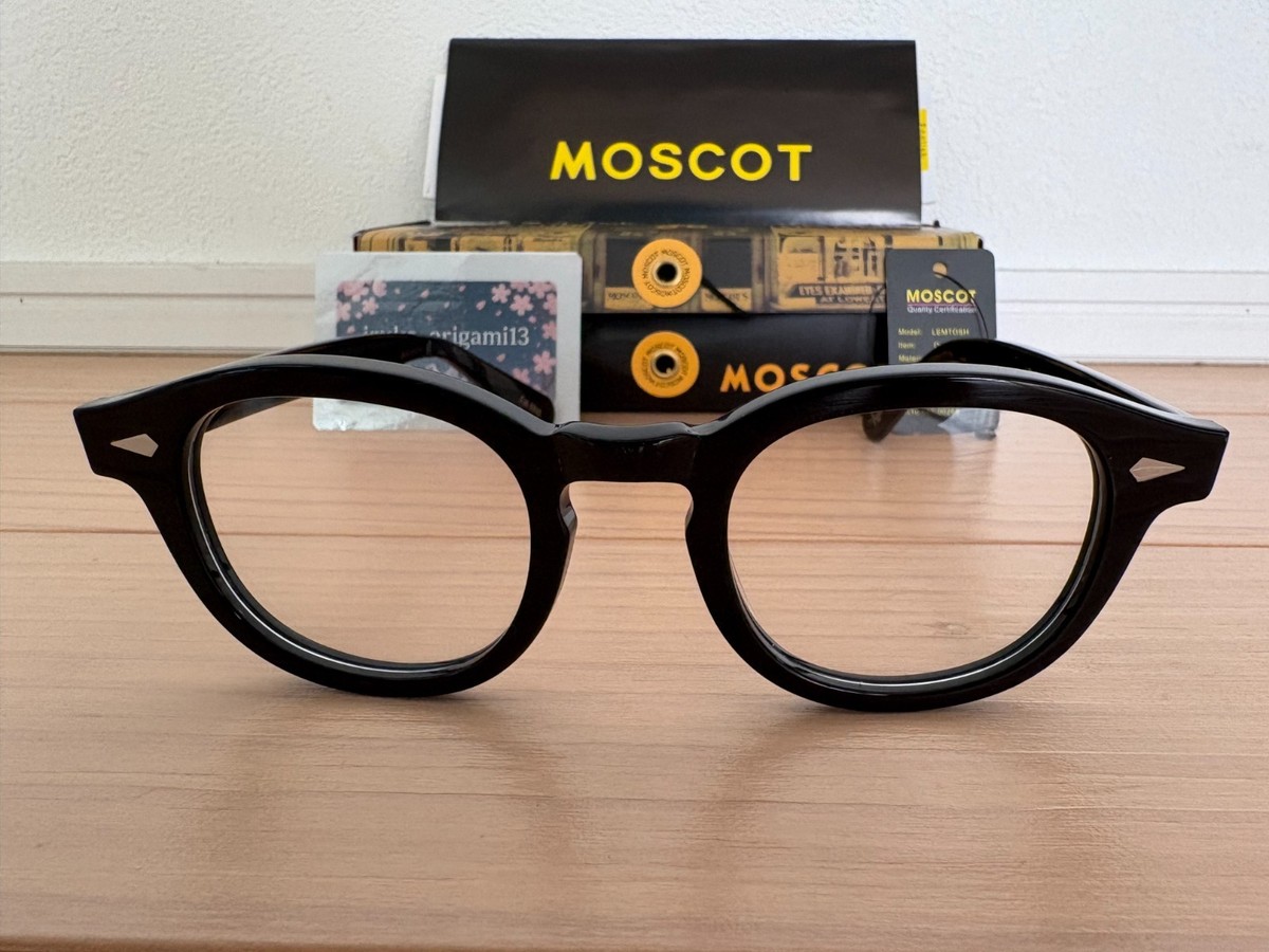 【極美品】MOSCOT LEMTOSH BLACK 46サイズ MOSCOT LEMTOSH Eyeglasses Optical Frame Size 46 Black