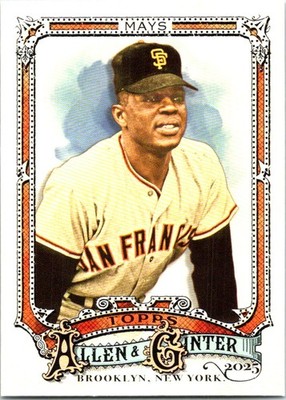 Willie Mays 2025 Topps Allen & Ginter #30