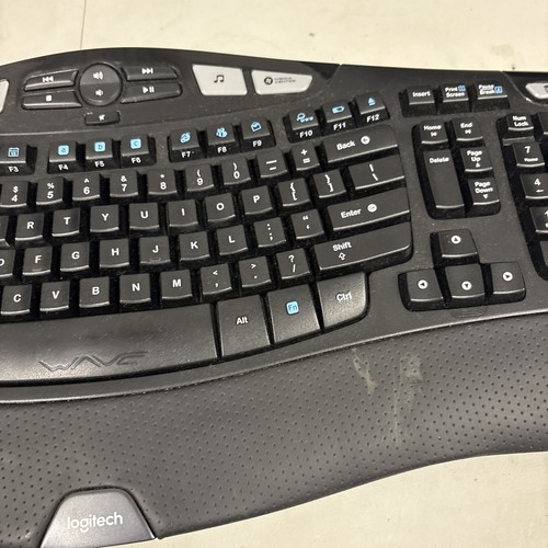Logitech MK550 K350 Wireless Wave Ergonomic Keyboard W/ USB Receiver, Mouse M510 - Picture 6 of 10