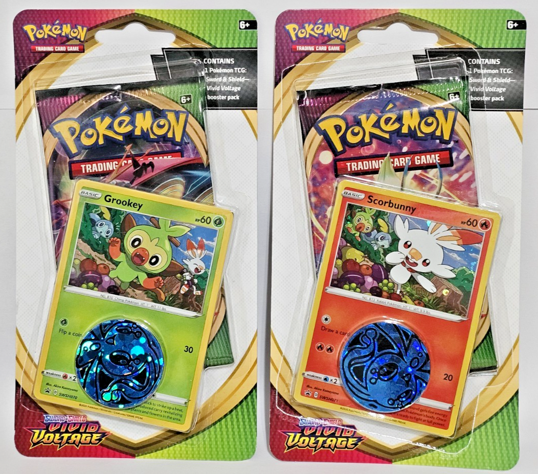 Pokemon TCG Vivid Voltage Checklane Blister Pack Set of 2