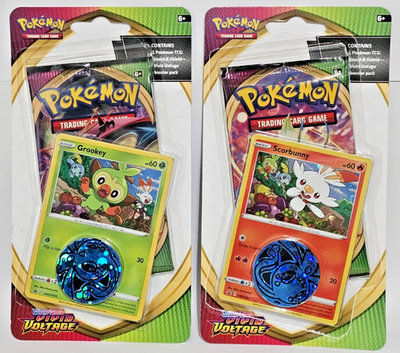 Pokemon TCG Vivid Voltage Checklane Blister Pack Set of 2