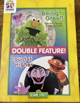 Sesame Street Double Feature 50 Years DVD-Rare Vintage-SHIPS N 24
