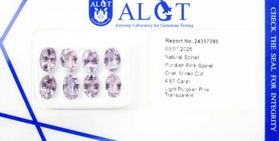 Natural Spinel Lot – 4.67 ct – ALGT Certified – Burma (Myanmar) – Rare Violet - Bild 4 von 4