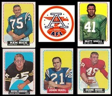 AFL  1964  Topps single cards.