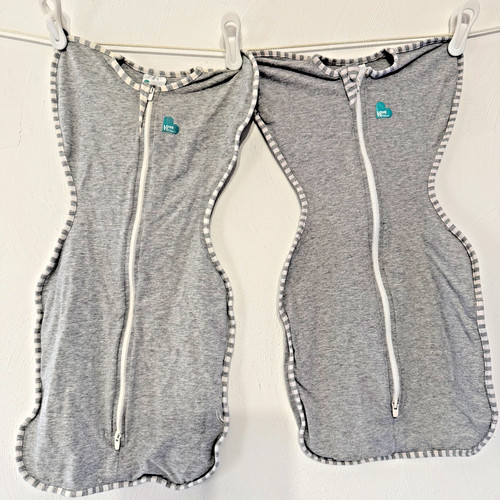 LOT OF 2 Love to Dream Swaddle UP Original Gray Small 8-13 LBS Unisex