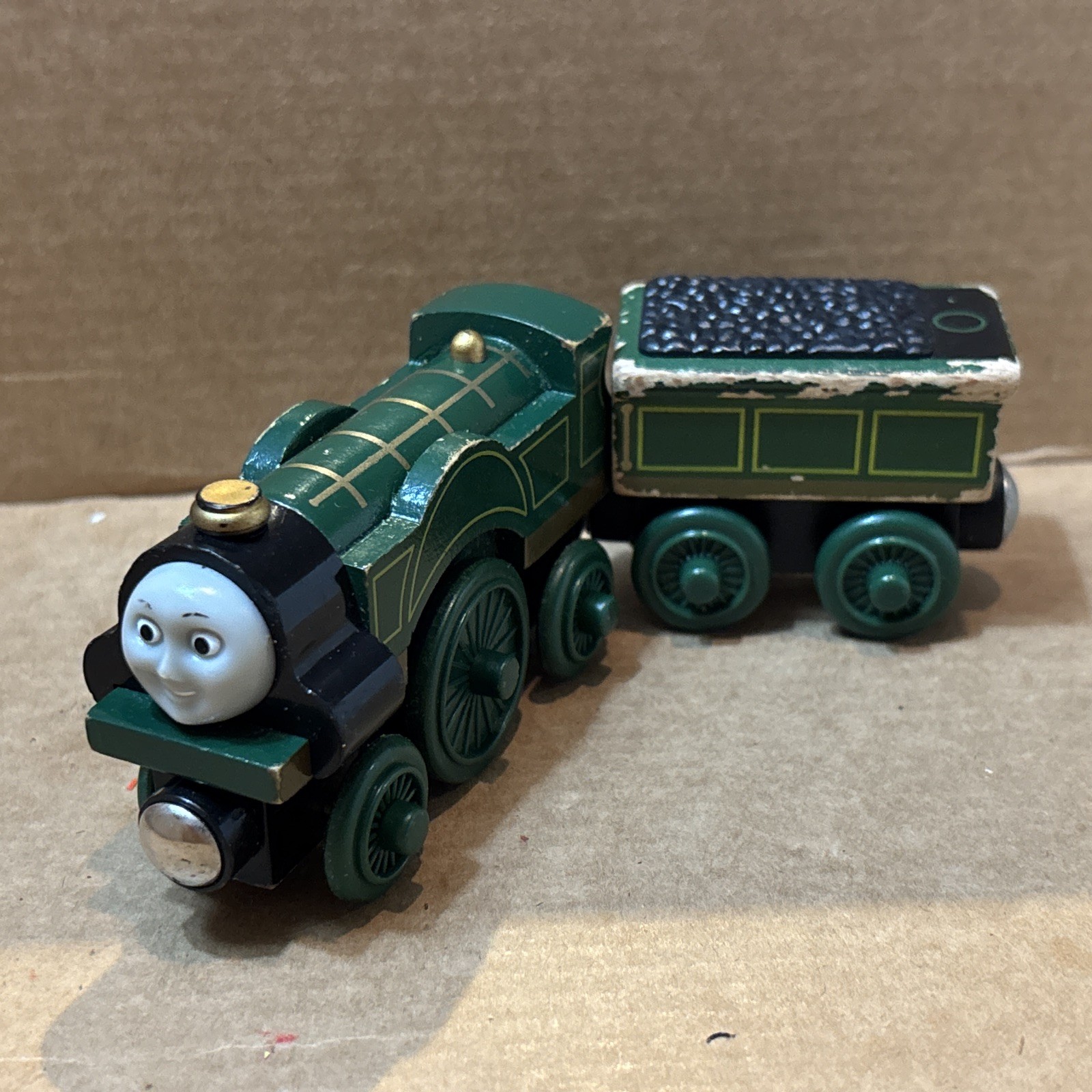 Emily & Tender Thomas Wooden Railway Tank Engine Vintage 2003 Pre-Owned