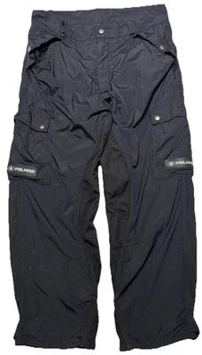 Polaris Genuine Quality Snowmobile Riding Pants Black Size M Waterproof Shell - Image 1 of 4