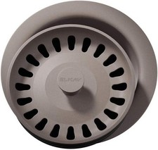 Elkay LKQD35SM Disposer Flange w/ Basket Strainer  Stopper Silvermist