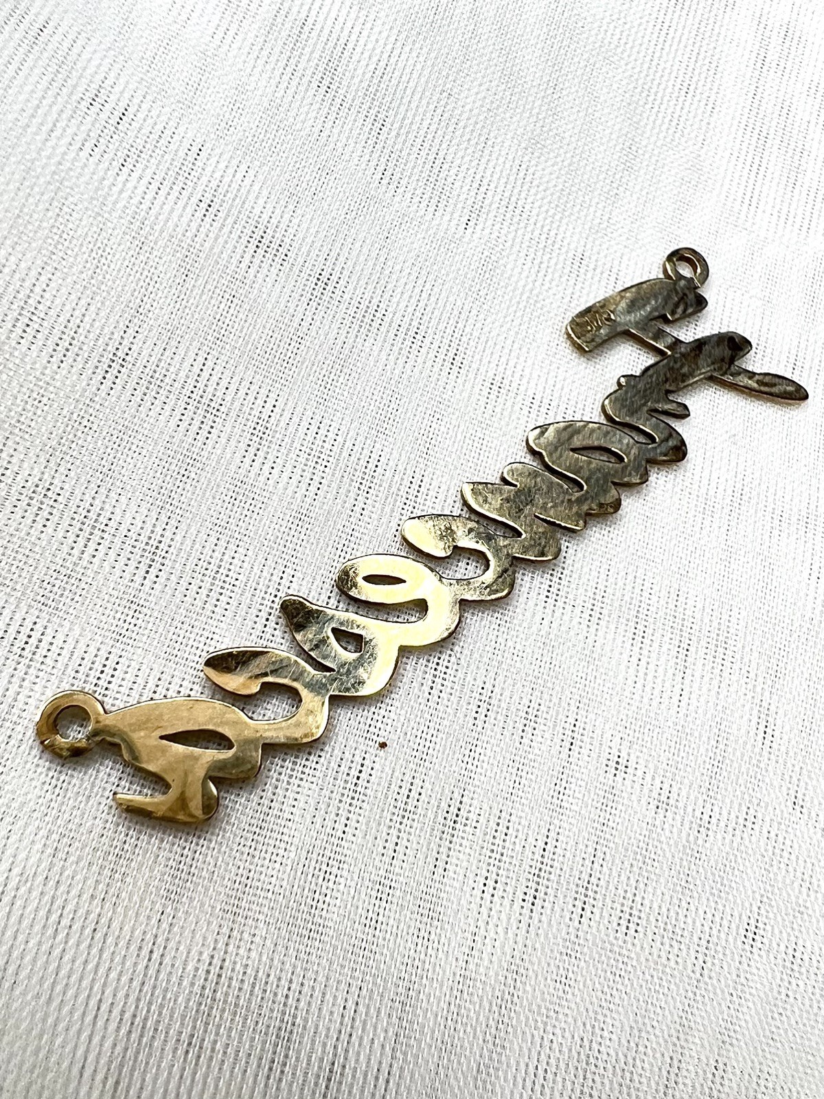 Personalised Solid Gold 9ct Name ‘Francesca’ Pend… - image 9