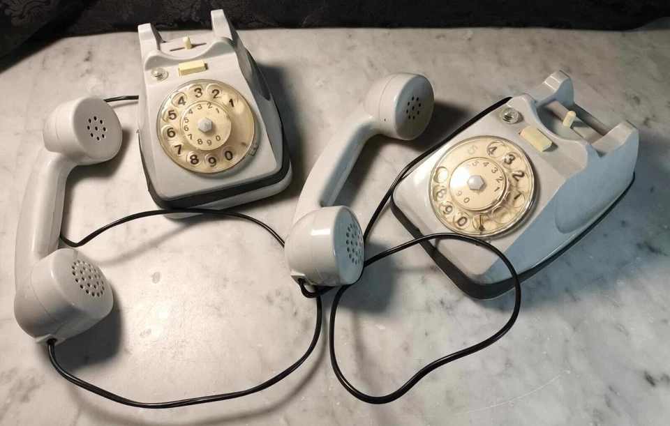 Jouet ancien Téléphones intercommunicants boîte d'origine VI. PA. Italie vintage - Photo 2/4