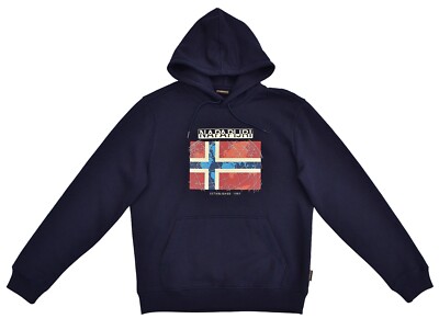 NAPAPIJRI - HOODIE SWEATSHIRT B-GUIRO H - BLAU MARINE - Größe XXL - NEU