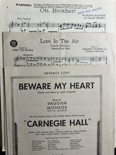 F 3-pack Advance Artist 9x12 sheet music