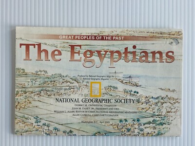 National Geographic The Egyptians Map Magazine Insert 16x32in