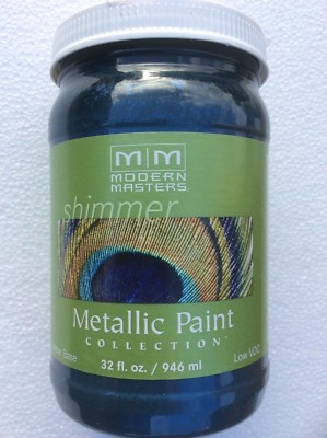 Modern Masters Metal Effekte Schimmer metallische Farbe Saphir 32 Unzen 946ml ME655