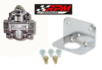 #ad Holley 12 803 Fuel Pressure Regulator Chrome Carburetor Carb 4.5 9 psi $52.95