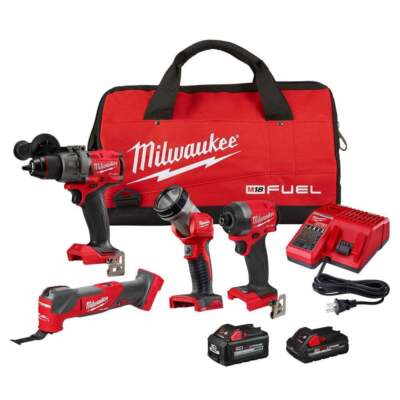 Milwaukee M18 Fuel 4 Tool Combo Kit