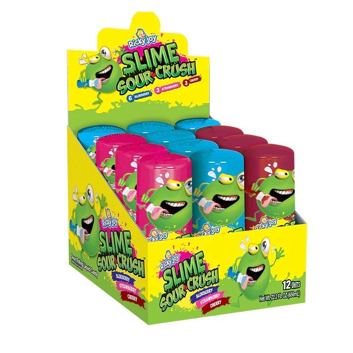 Ricky Joy Slime Sour Crush 12ct/ 1.85 oz Candy Sweet Snack Slime