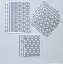Premade Scrapbook Mat Set 12 pc Abstract 6