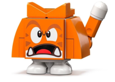 Lego Cat Goomba char06 71407 Angry Open Mouth Super Mario