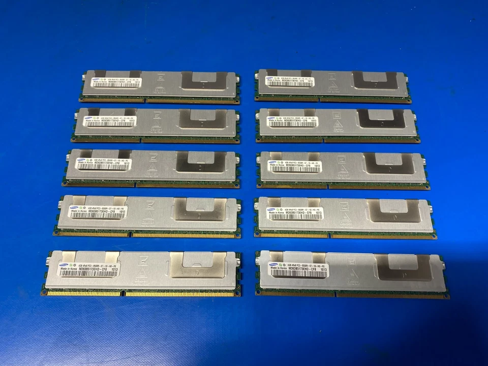 Job lot 10x Samsung M393B5173EHD-CF8 (10x4GB) PC3-8500R DDR3 Memory  - Image 3 of 4