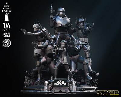 Bad Batch Clone Diorama Star Wars Resin 3d gedruckt DIY Modellbausatz unbemalt
