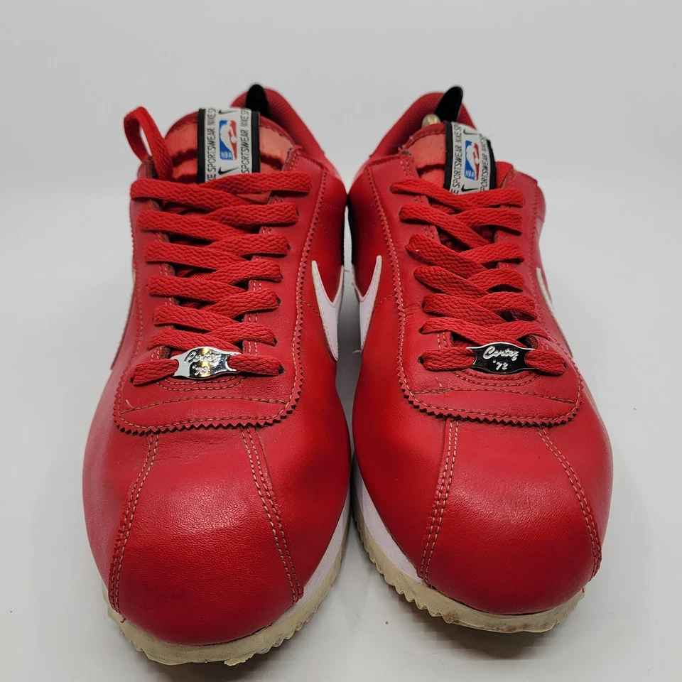 Nike Cortez NBA SE Red White Black Running Shoes Rare CI1047-600 Mens Size 11 - Image 3 of 4