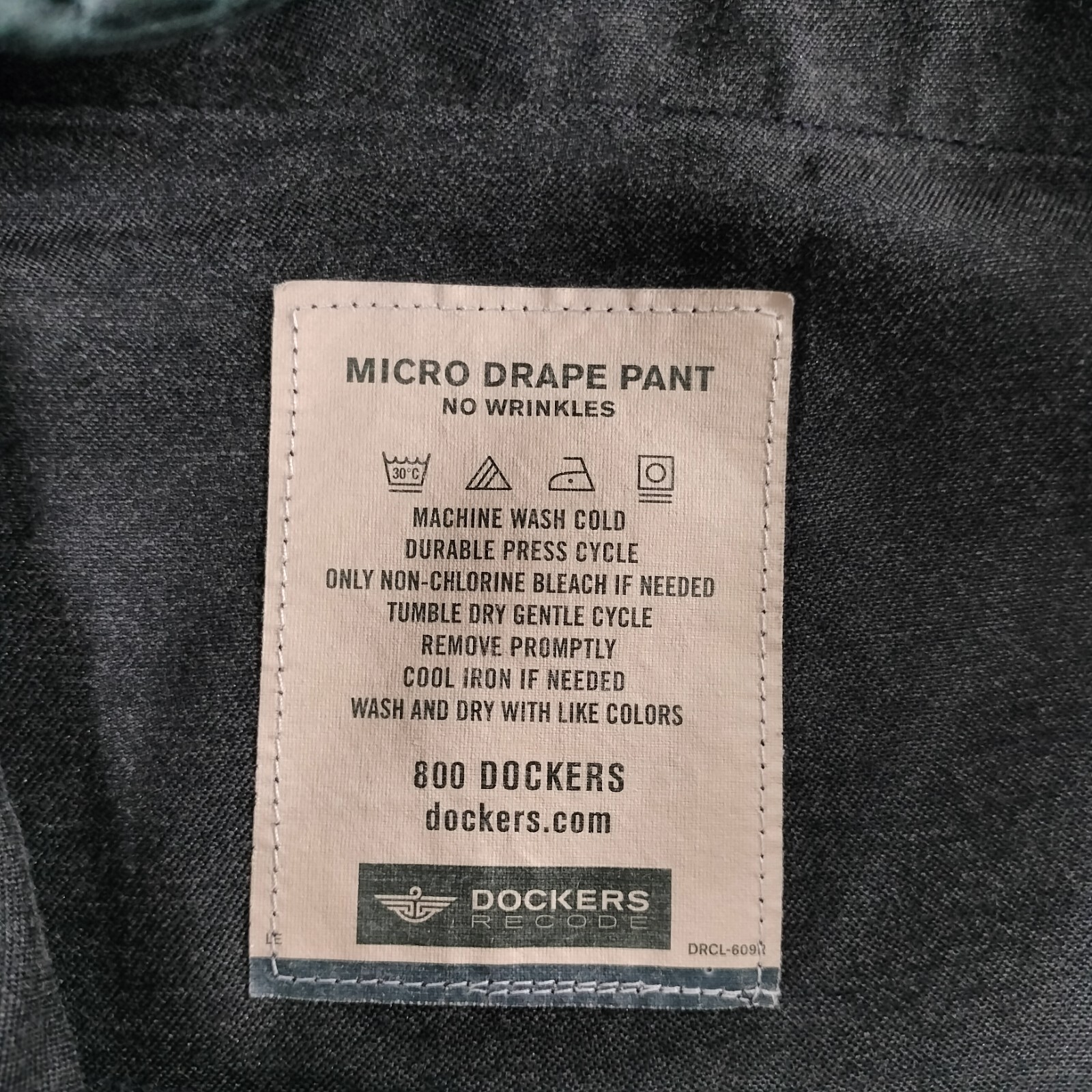 Dockers Recode Micro Drape Gray Pleated Cuffed Dr… - image 6