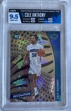2020-21 Panini Revolution Galactic Cole Anthony SSP RC Rookie HGA 9.5 Gem Mint