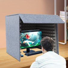 Desktop Soundproof Cover Noise Isolation Booth Vocal Sound Absorbing Shield